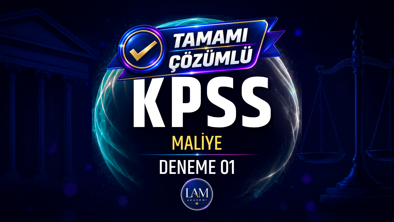 KPSS A Grubu Maliye Deneme 01