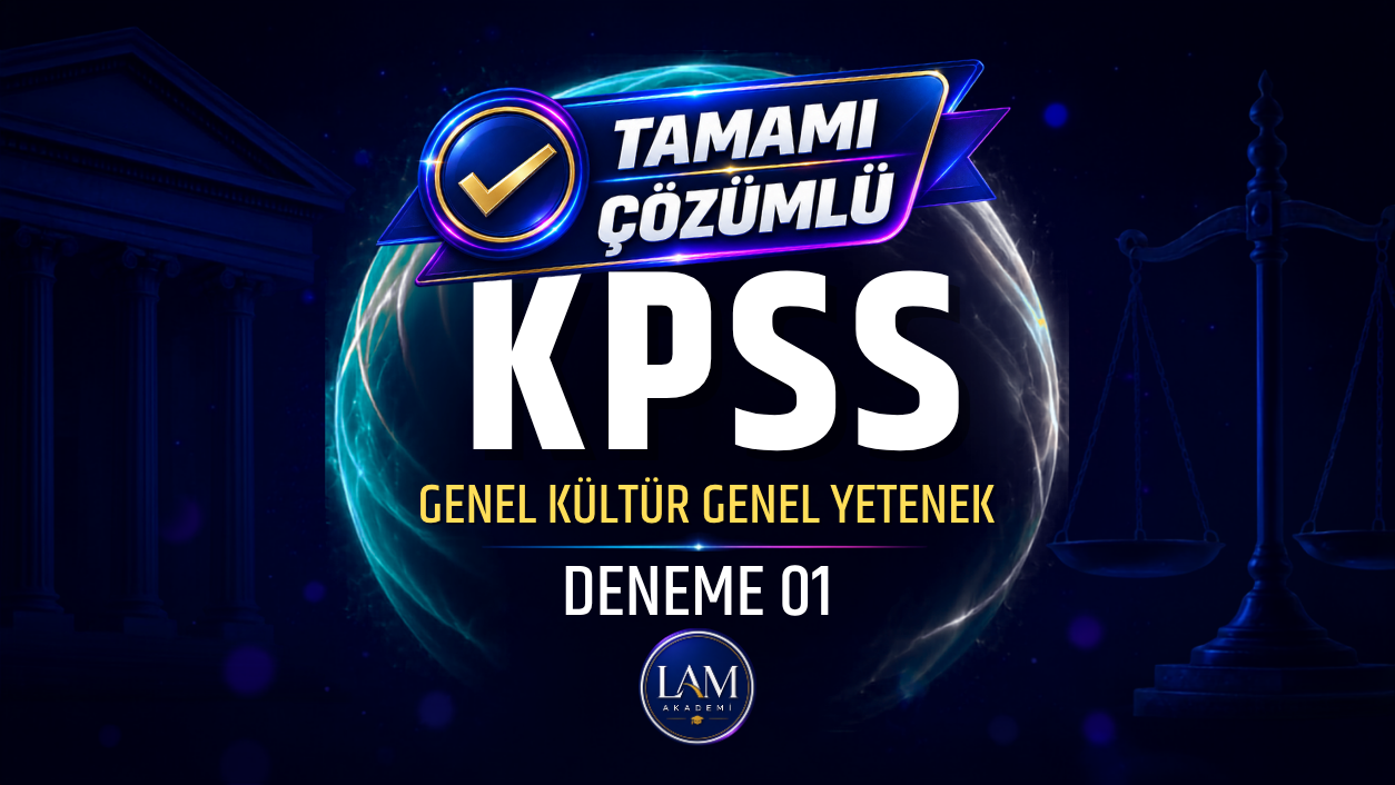 KPSS Lisans Genel Yetenek Genel Kültür Deneme 01